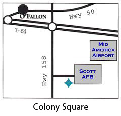Colony Square Map from Office Centers of Southwest Illinois